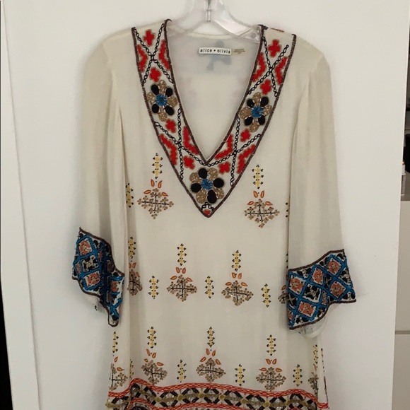 Alice + Olivia Sequin Tunic Dress - Picture 2 of 7